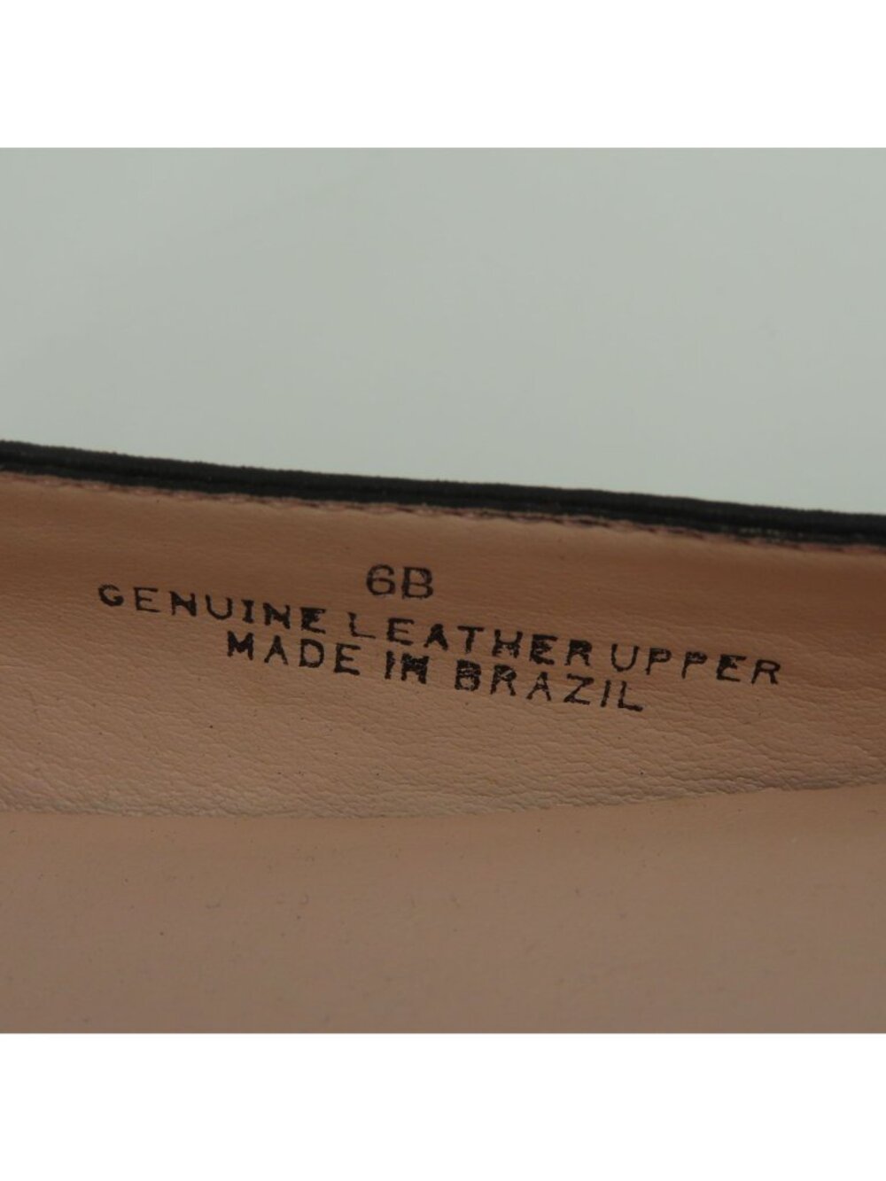 Talbots Women 6 B Shimmer Black Leather Cut Out Round Toe Ballet Flats Shoes - Picture 8 of 11